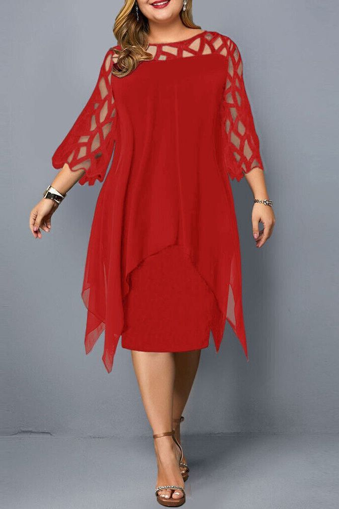 Women's comfortable flowy midi dress, a versatile everyday essential. Relaxed fit and soft fabric.