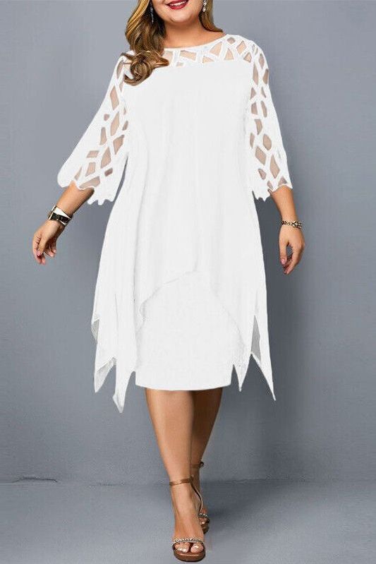 Relaxed fit flowy midi dress for women, comfortable & versatile. Great for travel, everyday, or casual events.