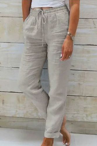 Relaxed fit pull-on wide leg pants for women, perfect as lounge wear or comfortable travel pants.