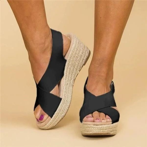 Stylish women's open-toe beach sandals, lightweight and comfortable summer footwear for fashion and everyday.