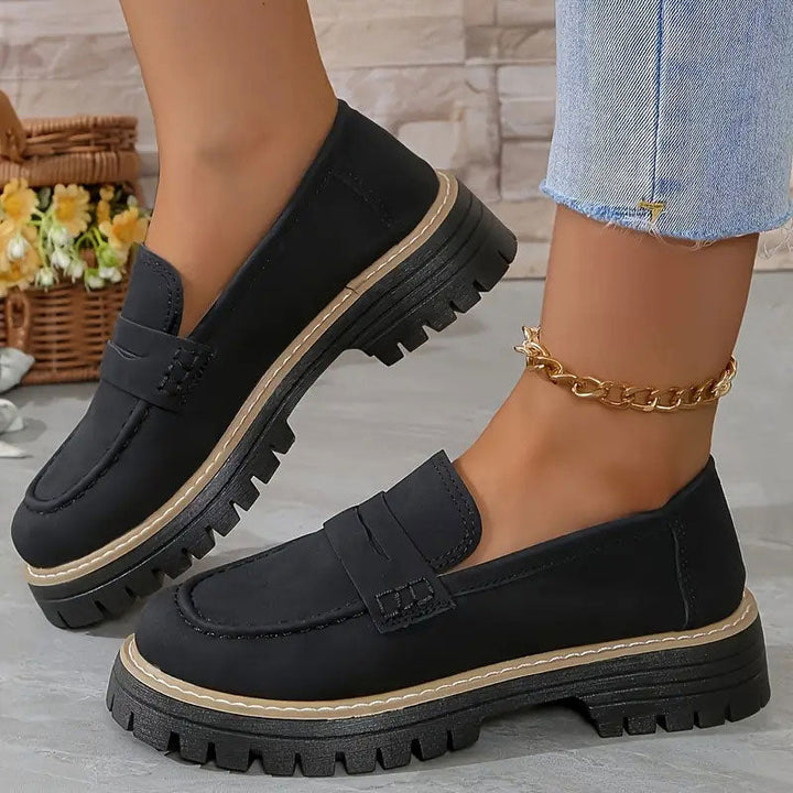 Easy slip-on women's orthopedic loafers offering cushioned arch support for ultimate comfort.