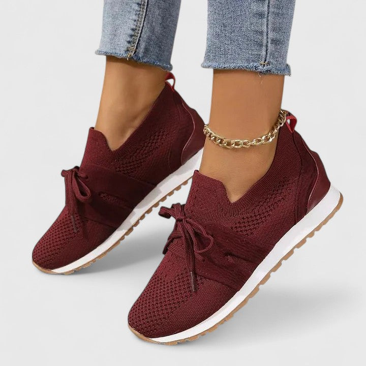 Casual women's slip-on athletic sneakers with orthopedic comfort, perfect for walking & daily wear.