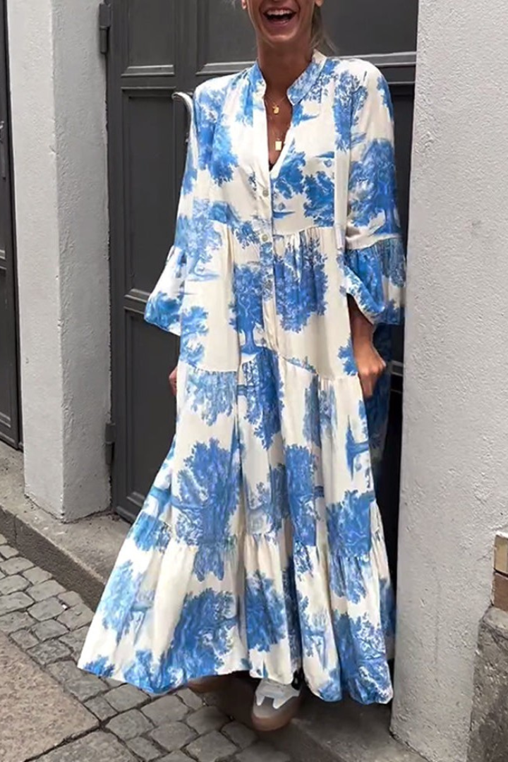 Versatile women's long maxi dress with a relaxed fit, great for comfortable, elegant summer outfits.