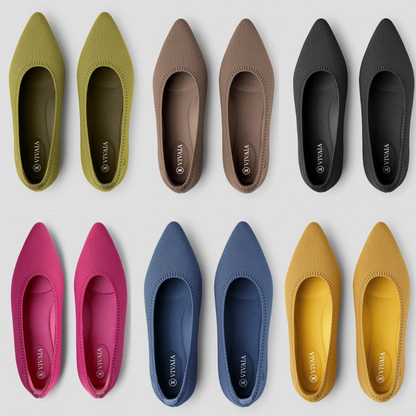 Women's comfortable "Mila" ballerinas, essential slip-on flats for effortless spring & summer style.