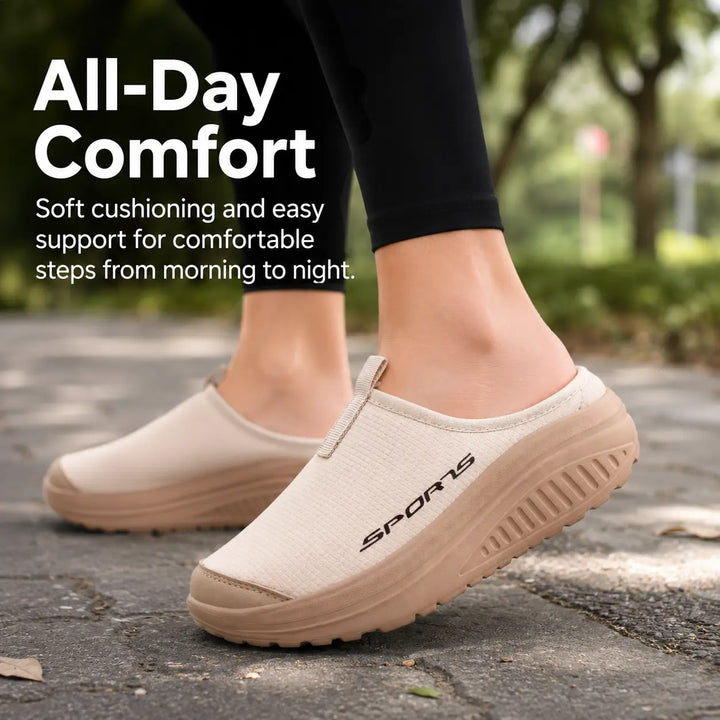 Soft women's orthopedic slippers with excellent arch support, ideal for daily indoor use.