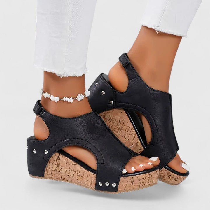 Stylish women's wedge sandals with superior arch support for ultimate comfort. Perfect summer walking and posture support.