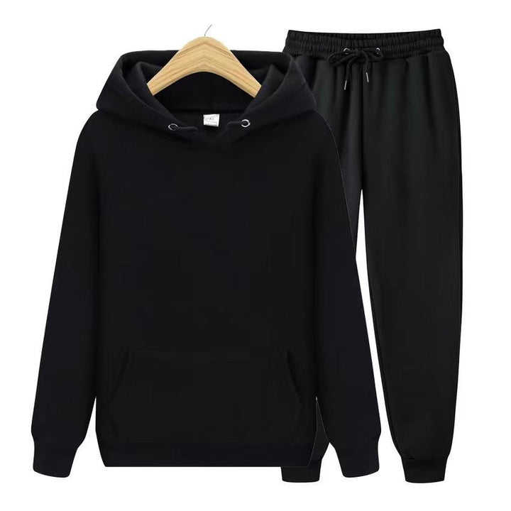Women's comfy hooded sweatshirt & jogger set. Relaxed fit 2-piece loungewear for ultimate comfort and style.
