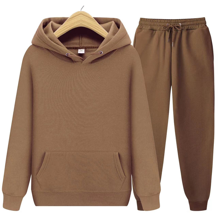 Versatile women's 2-piece set: a hooded sweatshirt & jogger for endless casual, comfy, and sporty styling.