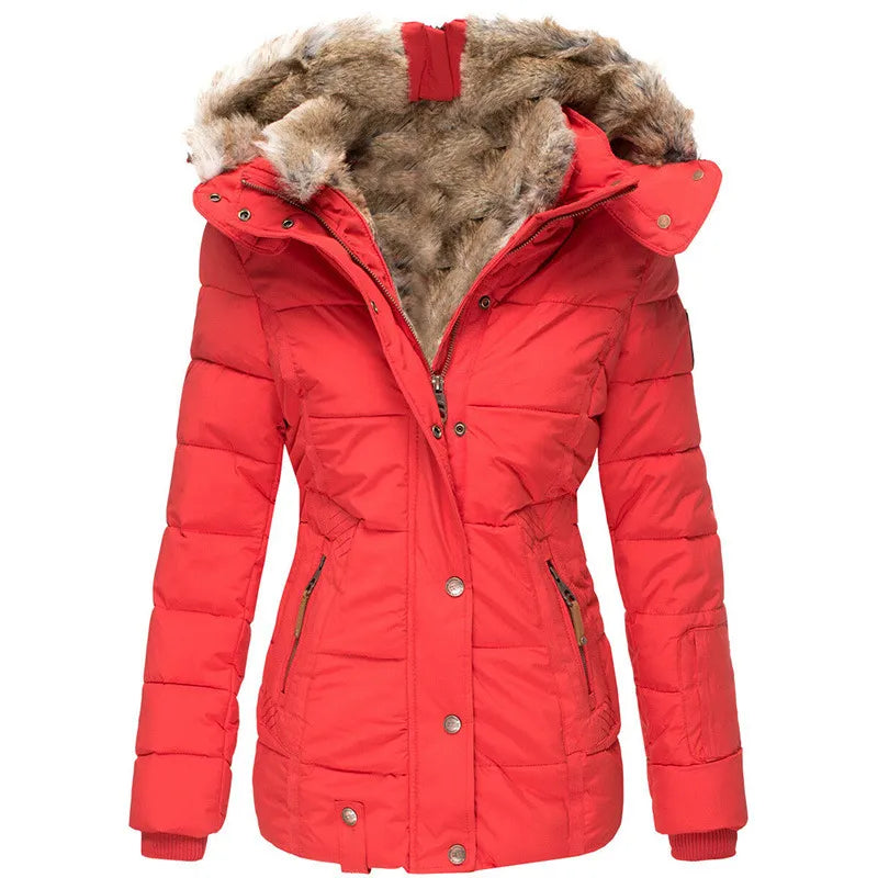 Stylish women's winter jacket with a classic fit. Insulated for extreme cold and elegant everyday wear.