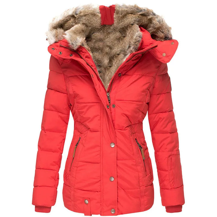 Stylish women's winter jacket with a classic fit. Insulated for extreme cold and elegant everyday wear.