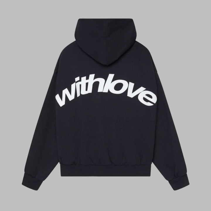 Graphic knit hoodie for women, featuring a soft, cozy fabric and a stylish long-sleeve design. Ideal for casual layering.