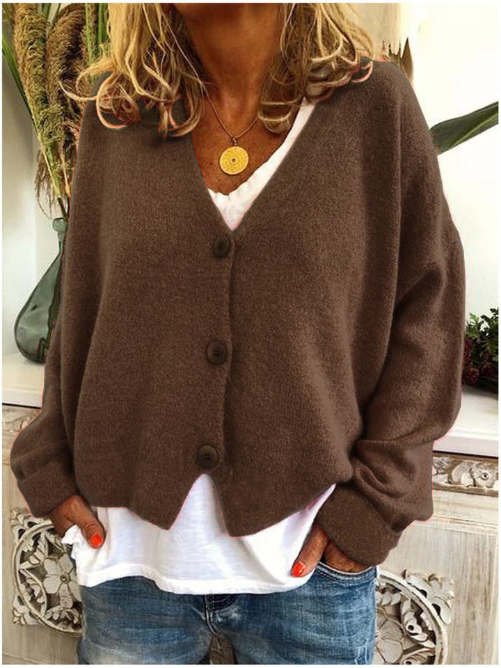 Ladies' ultimate comfort: soft, cozy, open front cardigan for versatile everyday styling.