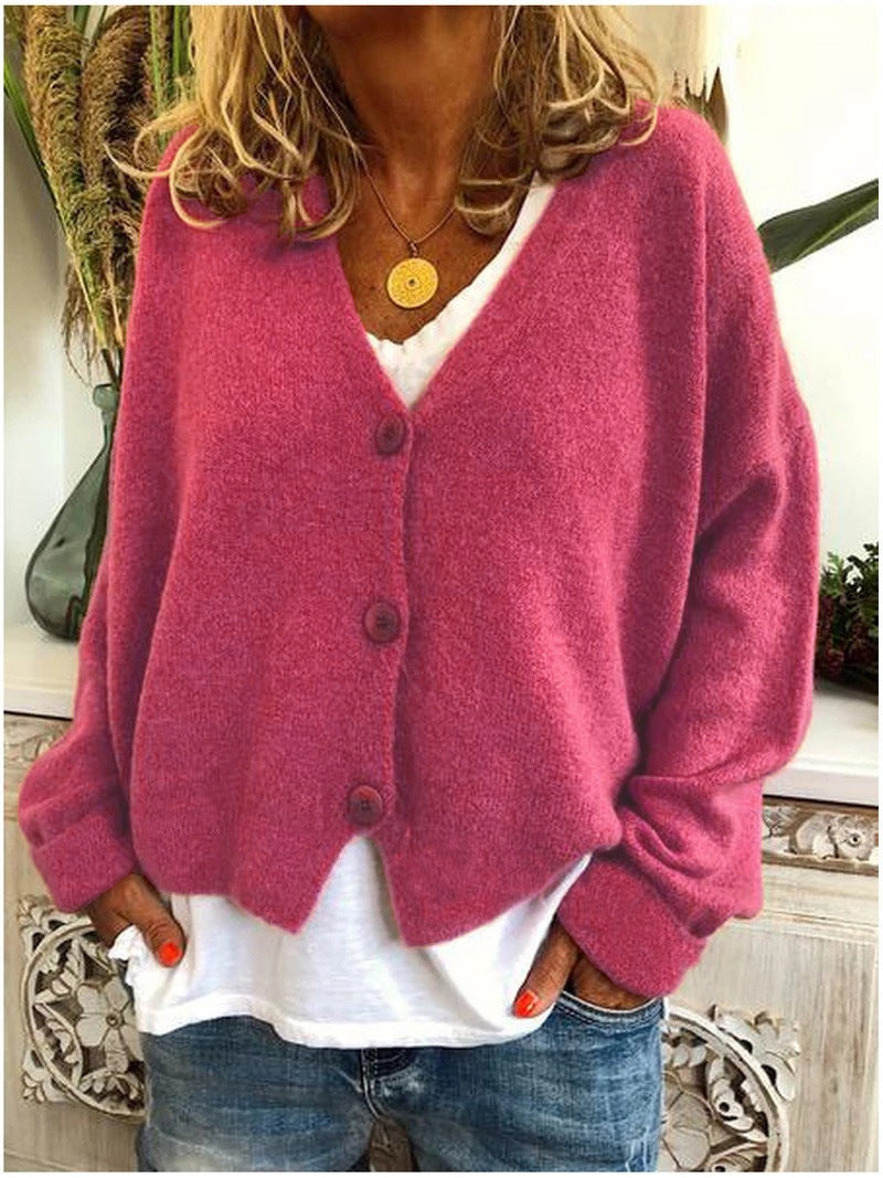 Everyday chic: women's cozy soft open front cardigan in a relaxed fit for comfort.