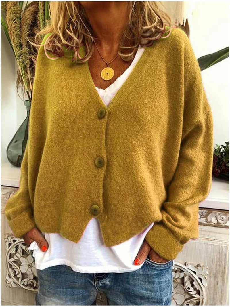 Soft touch women's open front cardigan, perfect for cozy layering during fall, winter & spring.