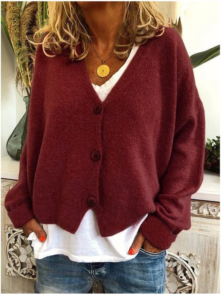 Lightweight women's cardigan, an open front, soft & cozy design for year-round comfort.
