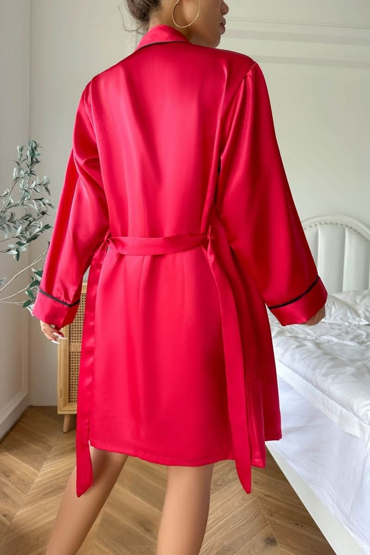 Soft long-sleeve top from women's cozy two-piece pajama lounge set. Comfortable sleepwear top.