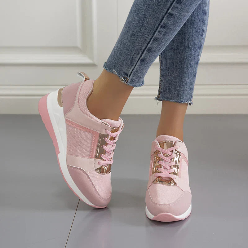 Breathable women's comfort footwear, lightweight with a cushioned sole.