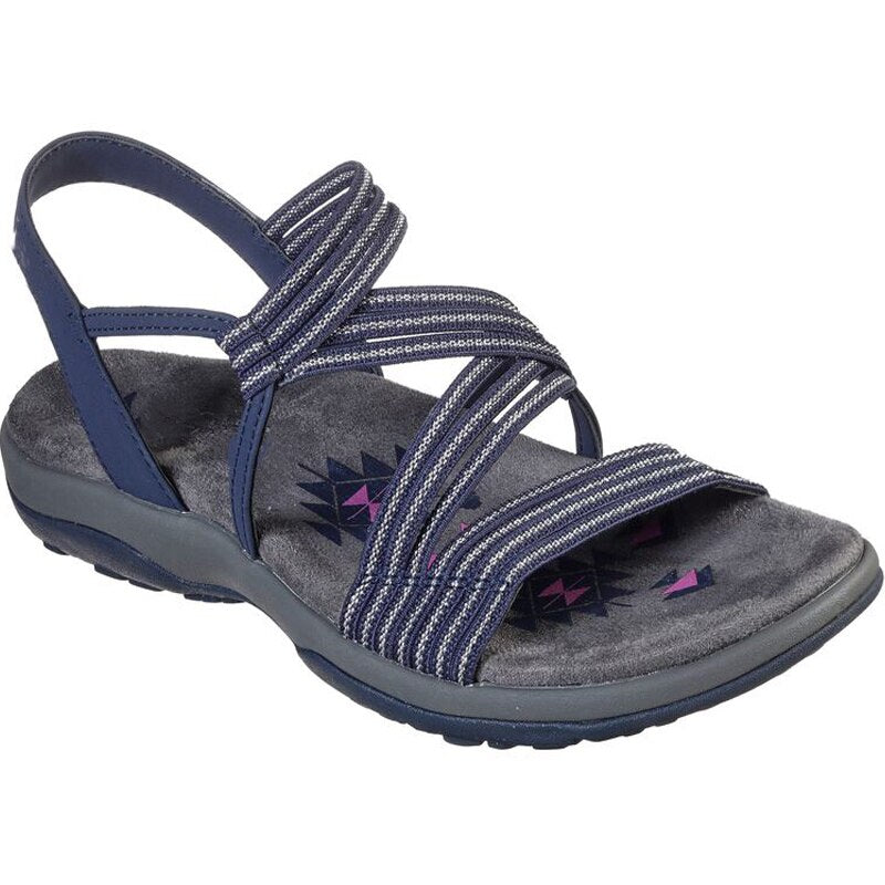 Everyday comfort women's sandals. Easy slip-on design with plush cushioning, perfect lightweight summer shoes.