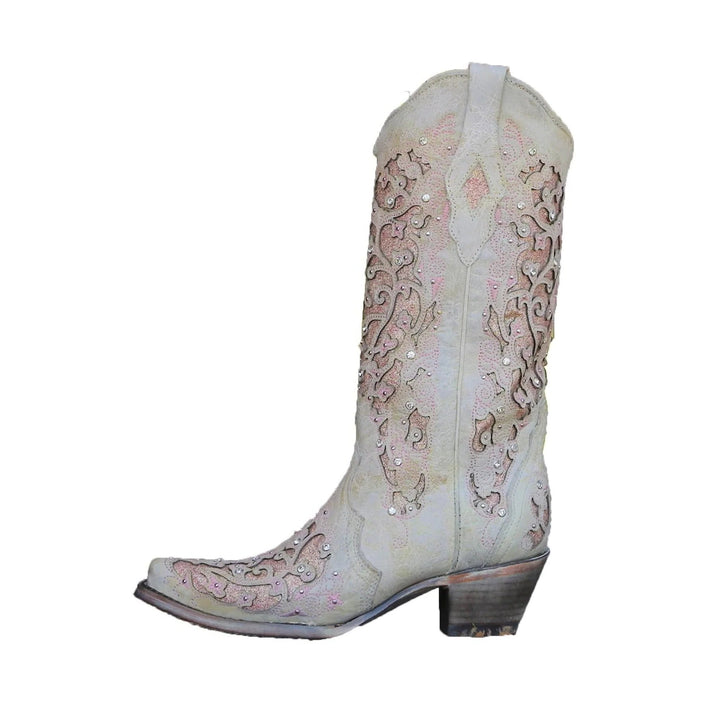 Party-ready women's knee-high boots with vibrant sequin embroidery, pointed toe, & comfortable block heel.