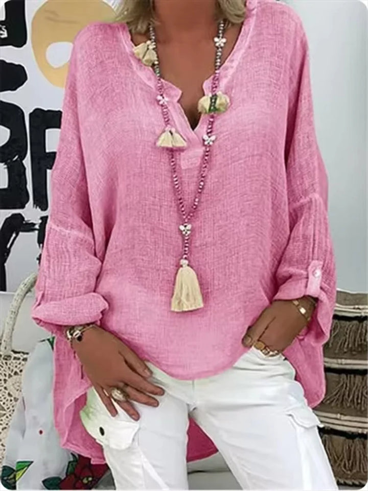 Versatile women's oversized tunic. Ideal as a chic summer top or a stylish beach cover-up.