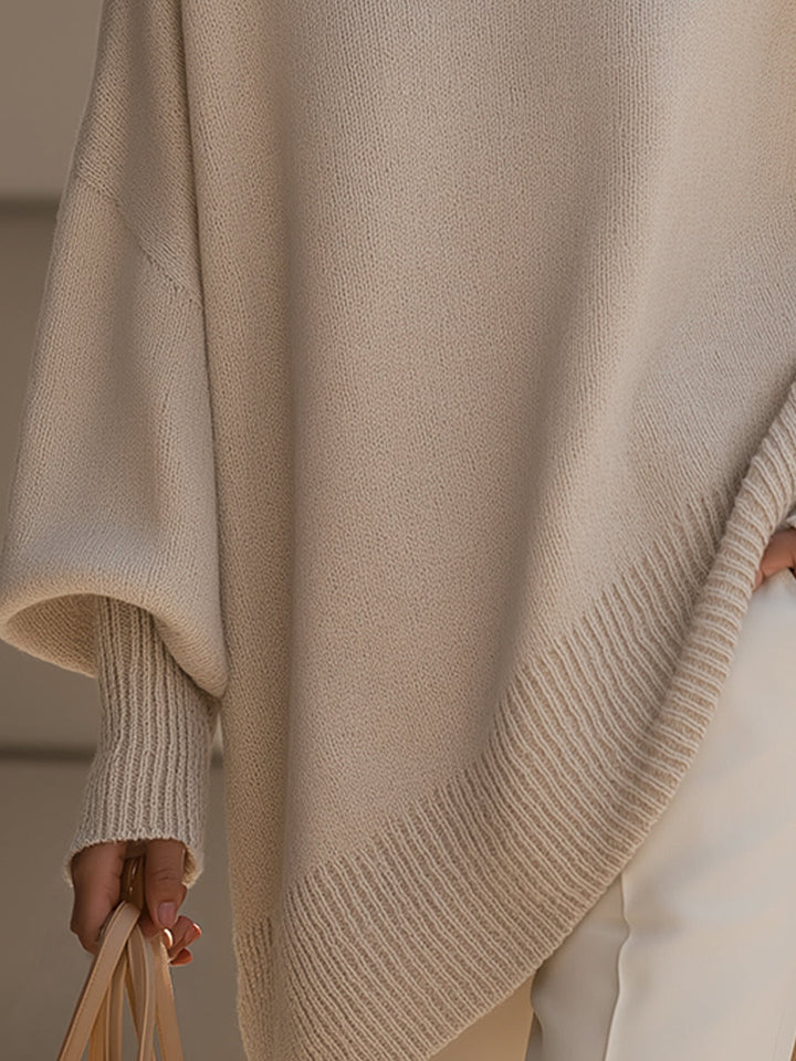 Stylish women's oversized sweater, relaxed fit, effortless chic, modern fashion for everyday.