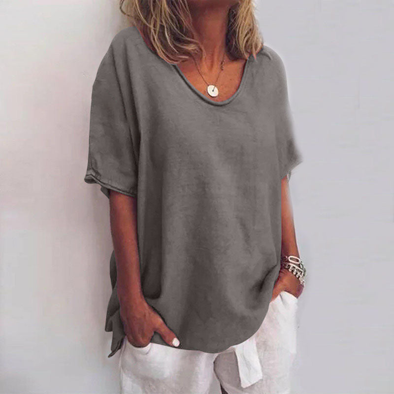 Versatile women's comfort top balancing casual ease with elegant style. Perfect for any occasion.