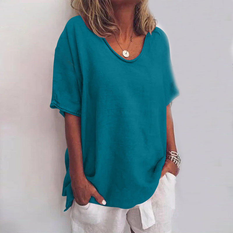 Modern fashion women's blouse: comfortable, flowy fit, perfect for versatile, effortless everyday style.