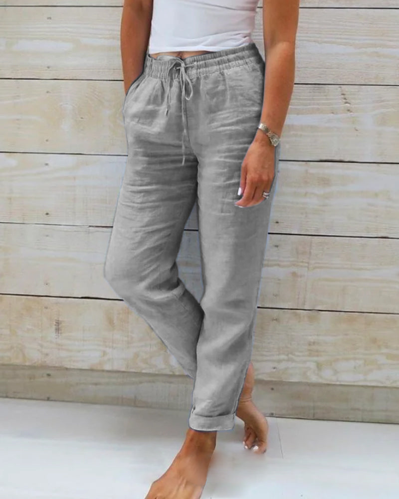 Effortless comfort women's pants. Lightweight, stretchy, and flexible for all-day wear. Modern chic bottoms.