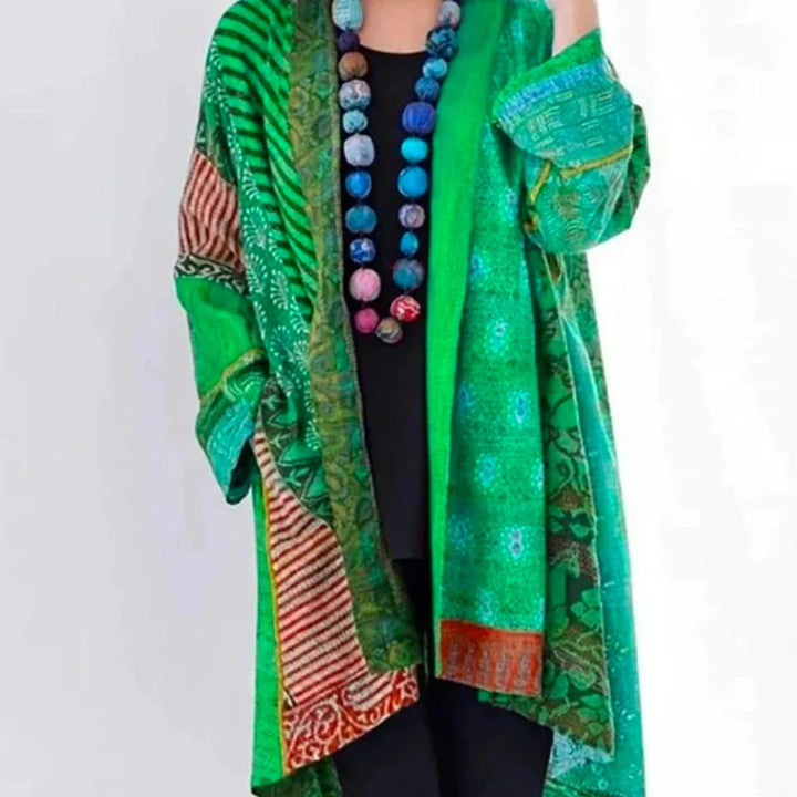Effortless long sleeve open cardigan for women, a stylish knitwear layer for casual or dressy occasions.
