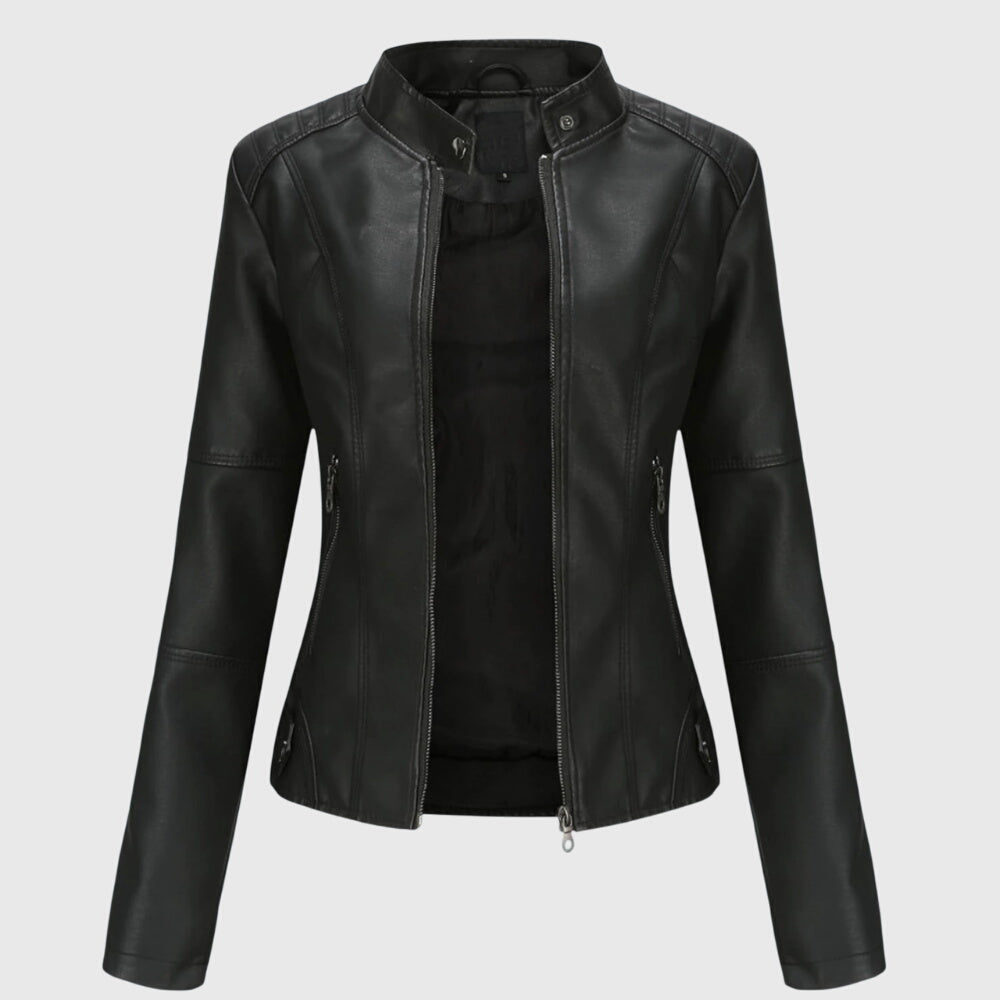Women's Effortless Oversized Collared Shacket Jacket with button front, perfect for casual layering & chic fall fashion.