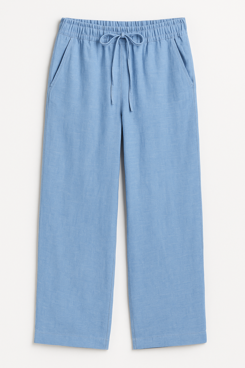 Comfortable women's summer trousers with a relaxed, wide-leg design for effortless style and warm-weather wear.