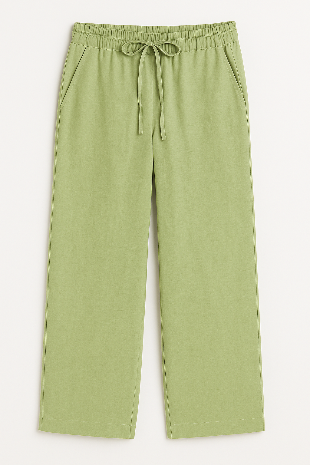 Women's stylish wide-leg trousers for warm weather. Effortless, relaxed fit ensures comfortable summer casual wear.