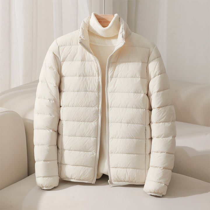Stylish women's Elara quilted puffer jacket, perfect lightweight outerwear for everyday cold weather.