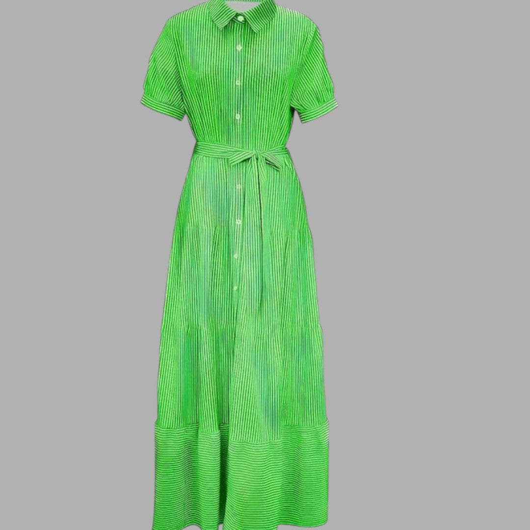 Elegant women's flowing maxi dress. Comfortable, long design for formal events, evening wear, or special occasions.