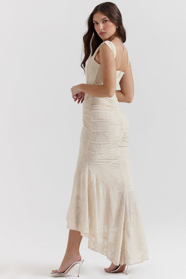 Women's mermaid hem bodycon dress with a stylish corset for homecoming and evening wear.