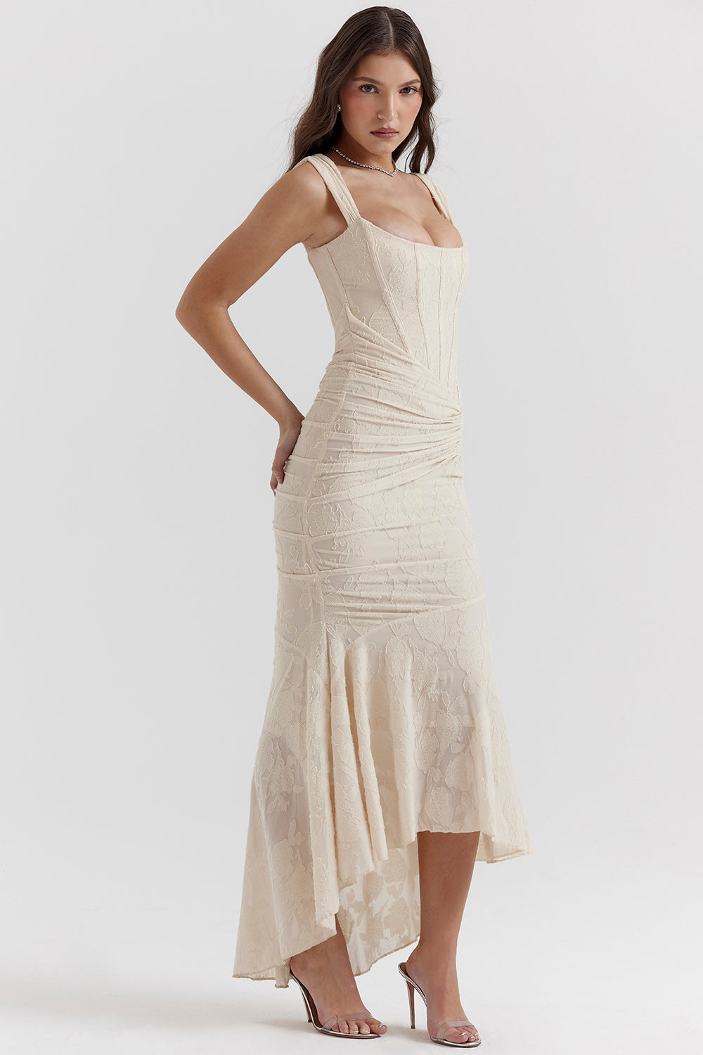 Women's bodycon corset dress, a fitted elegant choice for homecoming or special occasions.