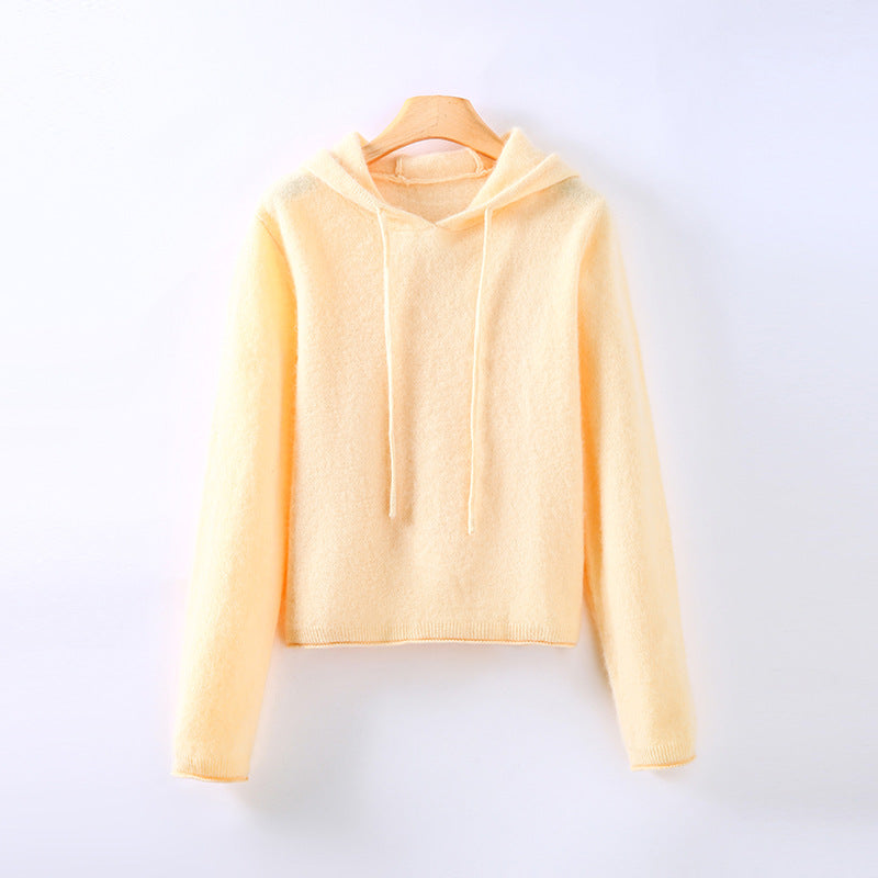 Stylish women's elegant casual hoodie, a soft pullover sweatshirt perfect for layering & everyday comfort.