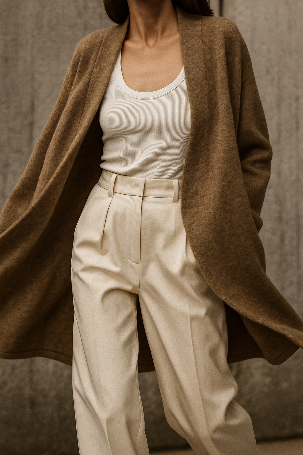 Fashionable women's knit cardigan, featuring a classic design for everyday wear in fall