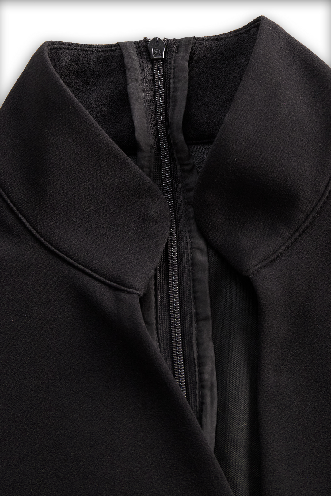 Luxurious women's elegant midi sheath dress, with a refined mandarin collar and a sleek belted design.