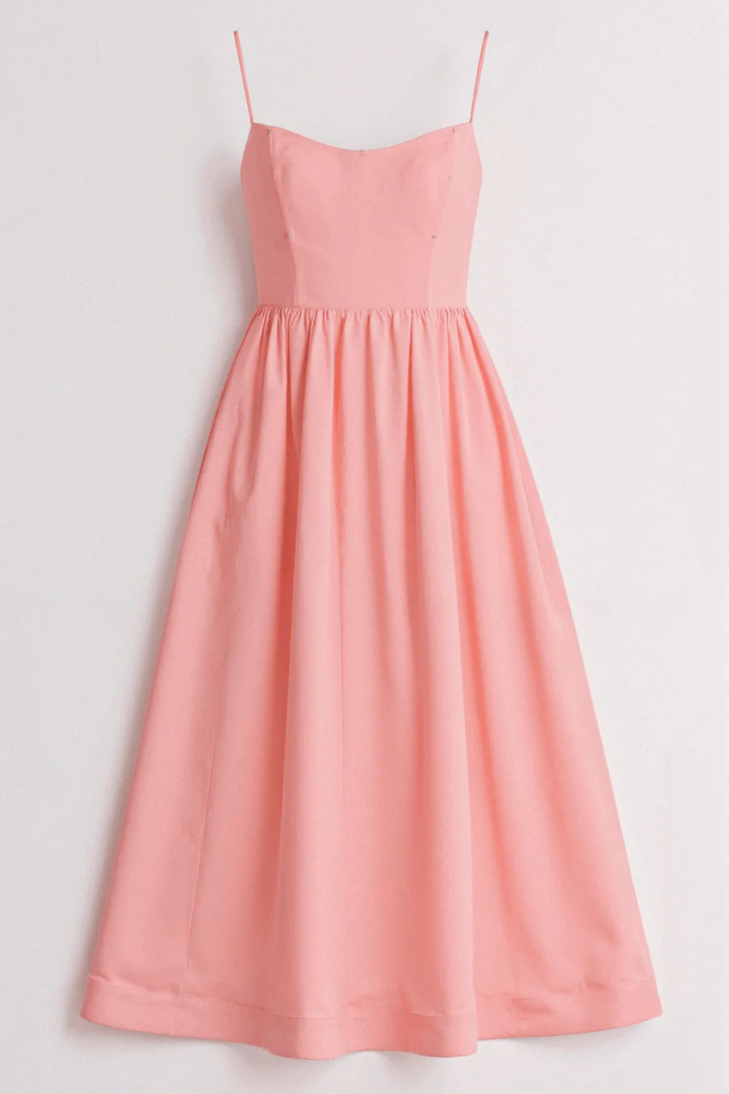Casual women's spaghetti strap midi dress. A comfortable & stylish spring/summer essential.