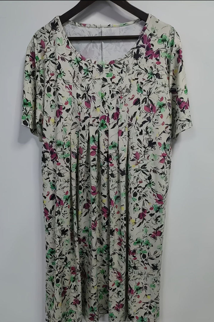 Comfortable and elegant women's structured midi dress for a sophisticated, versatile formal look.