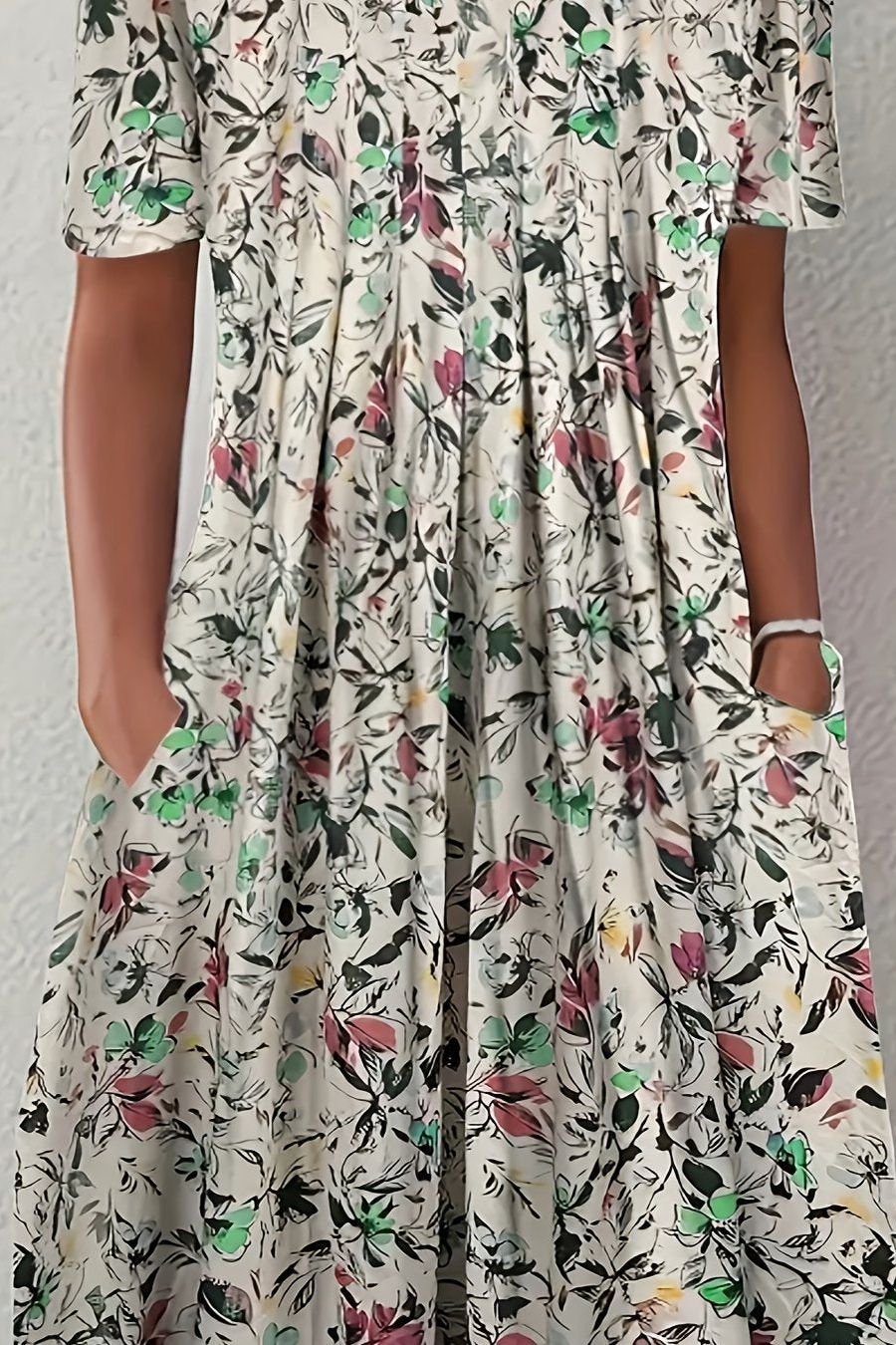 Sophisticated women's structured midi A-line dress with elegant tailoring, suitable for formal events.