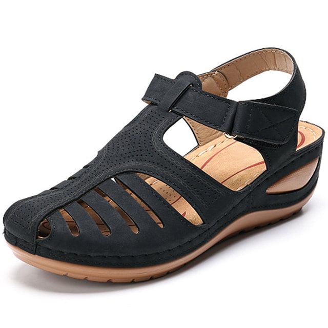Women's ergonomic orthopedic sandals with arch support for daily wear, lightweight comfort & foot pain relief.