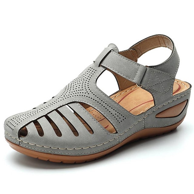 Women's arch support sandals, orthopedic & ergonomic for foot pain relief. Lightweight comfort for daily walking.