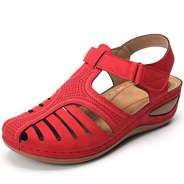 Lightweight women's orthopedic sandals with adjustable strap, ergonomic design & arch support for all-day comfort.
