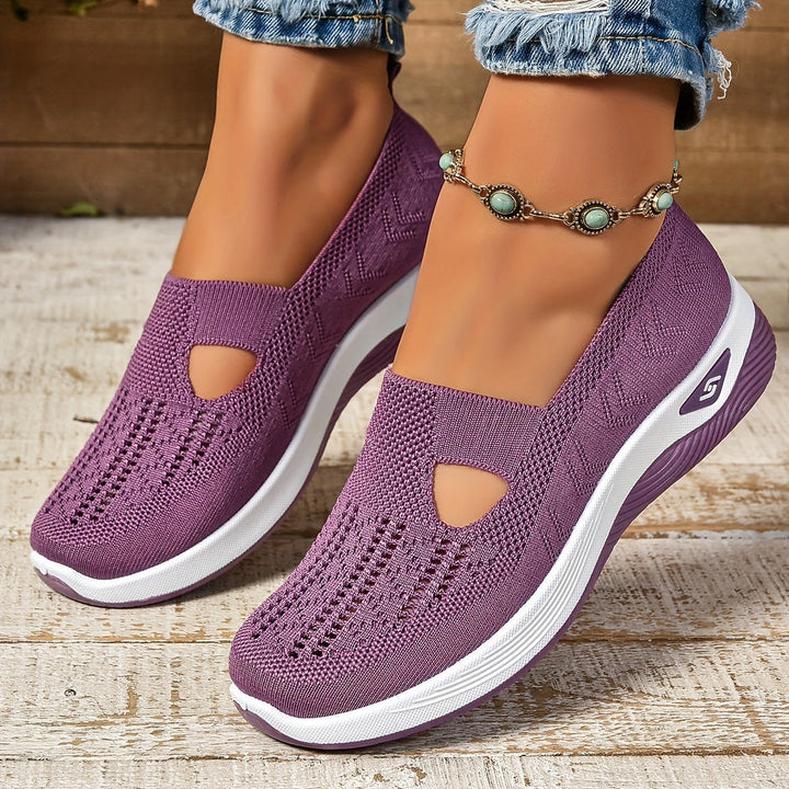 Lightweight women's slip-on sneakers, designed for ergonomic comfort, walking, and casual daily wear.