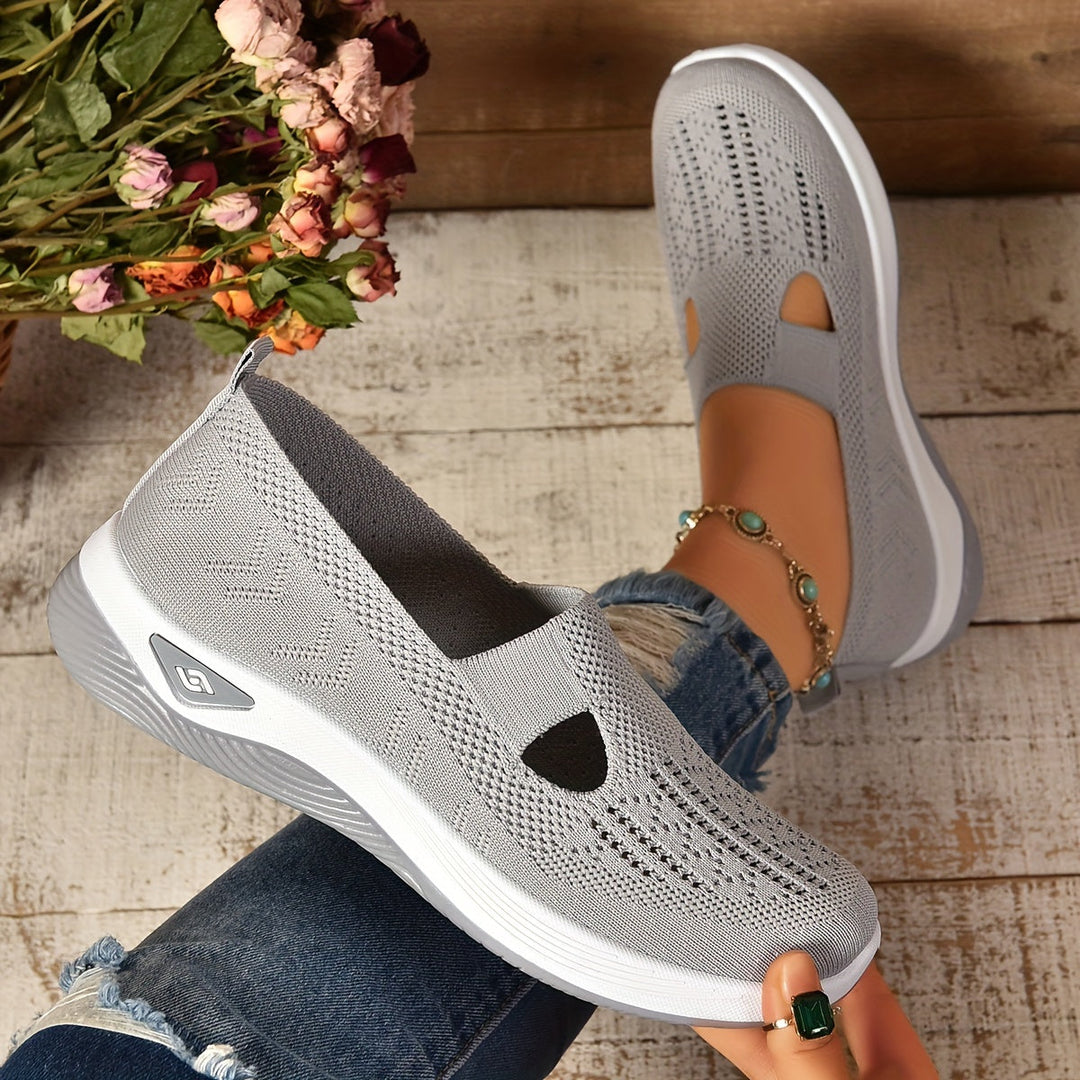 Women's casual slip-on shoes with ergonomic comfort, perfect for daily wear & active lifestyles.
