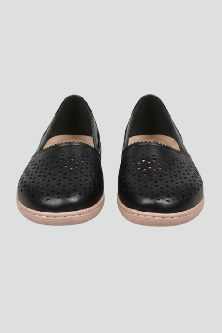 Women's everyday comfort shoes with breathable cut-outs. Perfect for casual daily wear and walking.