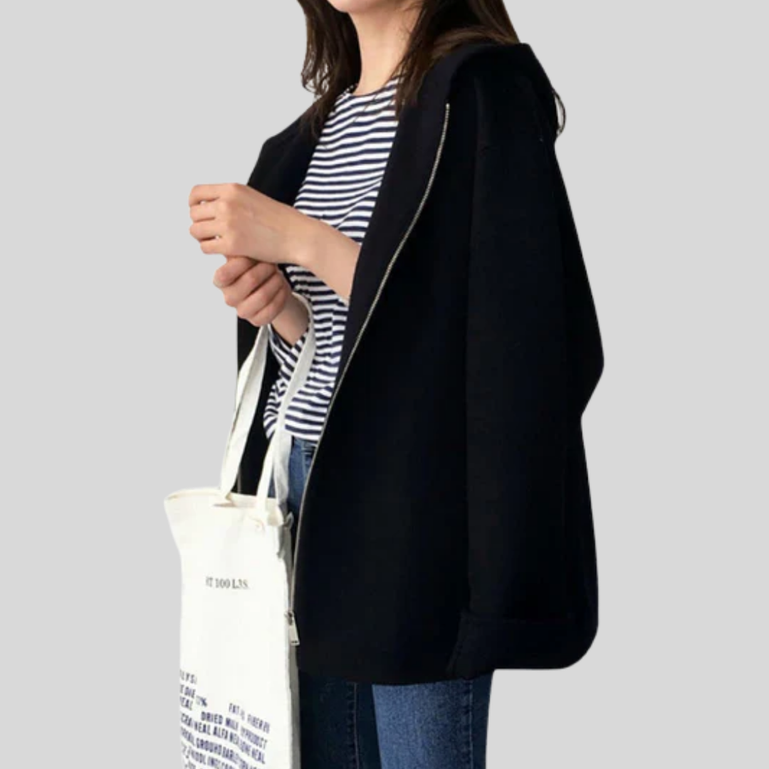 Women's everyday hooded jacket in a comfortable fit, perfect for versatile casual wear during fall or spring.