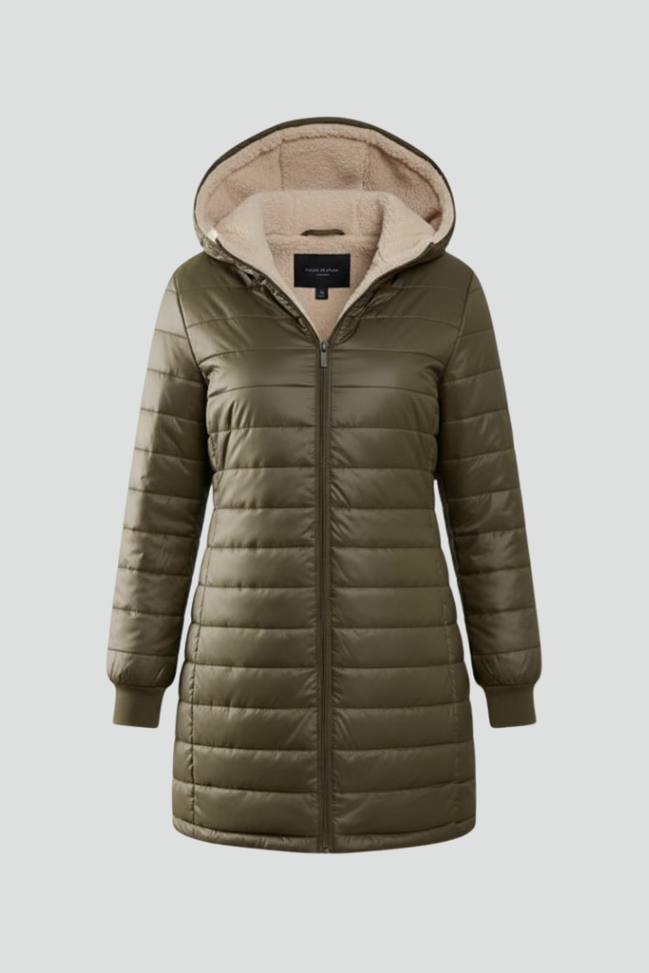 Women's everyday hooded zip jacket for casual comfort. Stylish ladies' outerwear for fall & spring.